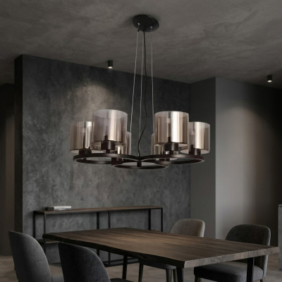 Ceiling lamp chandelier ceiling lighting black chandelier glass