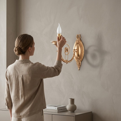 Wall sconce modern style modern material brass living room new