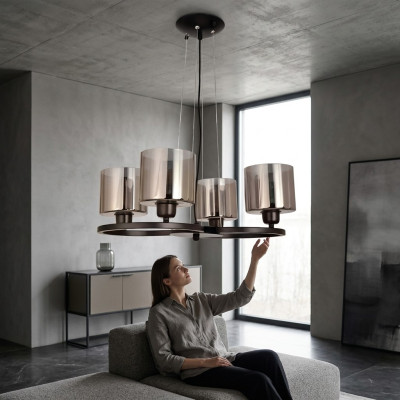 Ceiling lamp luxury ceiling lamp living room chandelier glass hanging ceiling.