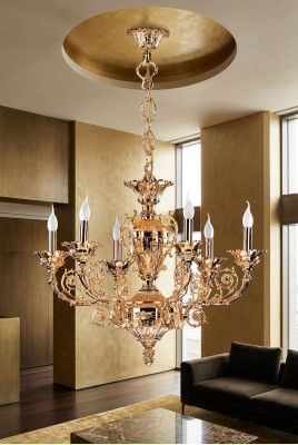 Golden ceiling lamp pendant light living room lights classic lights