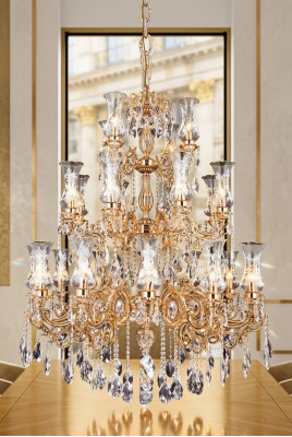 Royal Chandelier Living Room Ceiling Lights Crystal Luxury