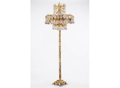 Floor lamp, living room, luxury reading arm, bedroom, crystal, classic.