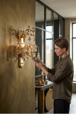 Golden wall lamp wall lights living room lamps luxury wall lamp