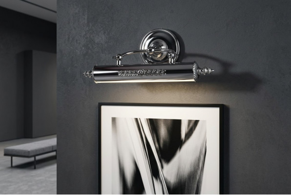 Elegant wall lamp for living room with luxurious metal base