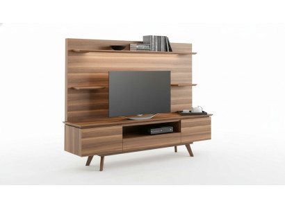 Walnut natural luxury shelves modern living room furniture hanging shelves new