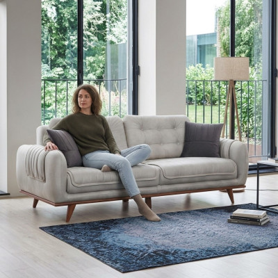Gray couch sofa living room couches upholstery furniture three-seater sofas