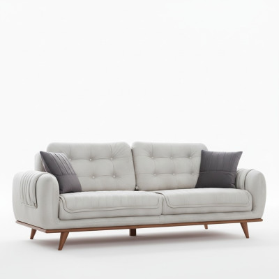 Gray couch sofa living room couches upholstery furniture three-seater sofas