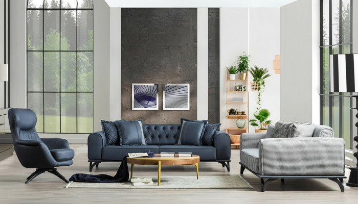 Designer furniture seating set 3+3+1 sofa set upholstery furniture couches