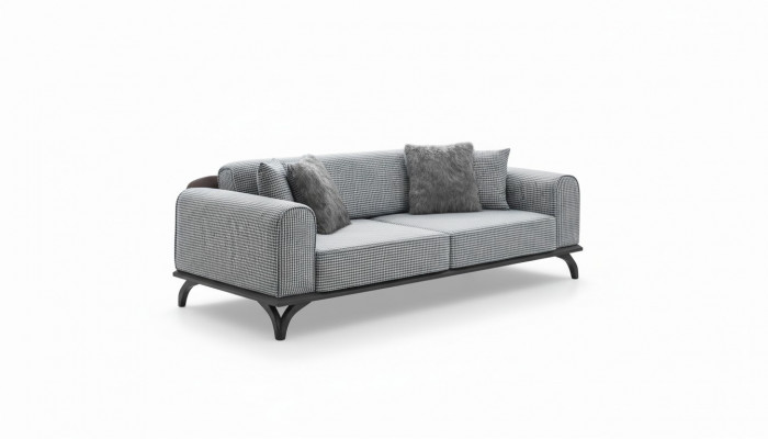 Three-seater couch sofa 227cm sofa couches upholstered furniture textile fabric