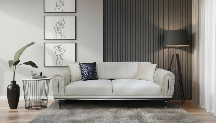 Three-seater couch upholstery furniture furnishing 3-seat sofas sofa fabric