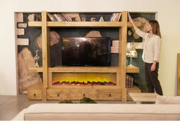 Living room wall TV wooden wall unit living room walls TV 240x205 extension wall