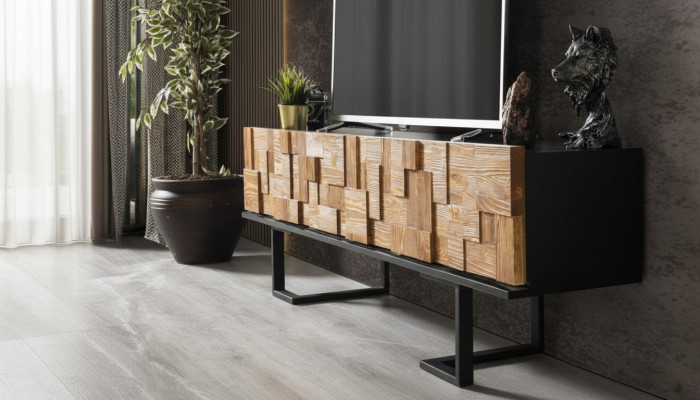 Modern wood dresser sideboard TV stand cabinet furniture 180cm