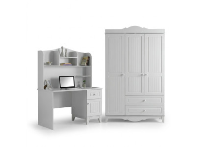 Schreibtisch Stauraum Kleiderschrank Elegantes Design Stilvolle Wohnräume Möbel