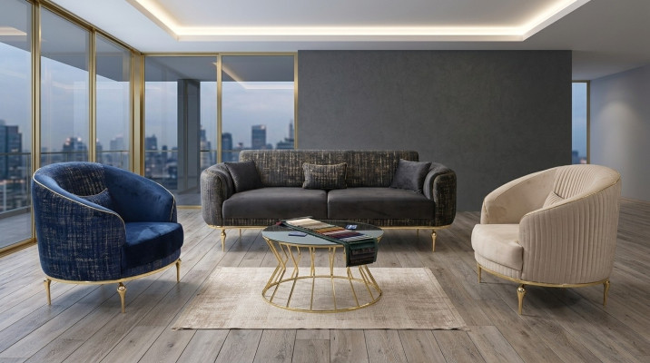 Luxury Sofa Set 311 Seat Sofa Couch Set Living Room Suite 3-piece.