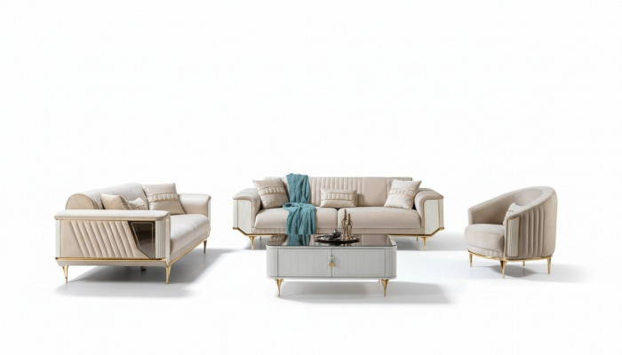 Sofa Set 3+3+1 Seat Modern Sofa Suite Living Room Luxury Suite New