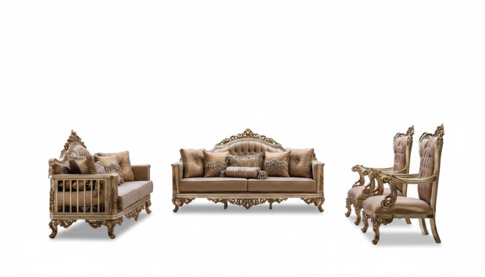 Sofa set Couch Set Classic Suite Seating Upholstery Coffee Table 5-piece