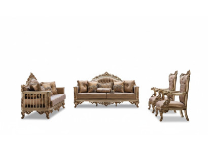 Sofa set Couch Set Classic Suite Seating Upholstery Coffee Table 5-piece
