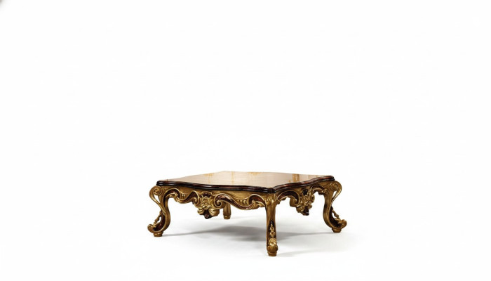 Coffee table wood table living room classic design luxury wooden table 119x91cm