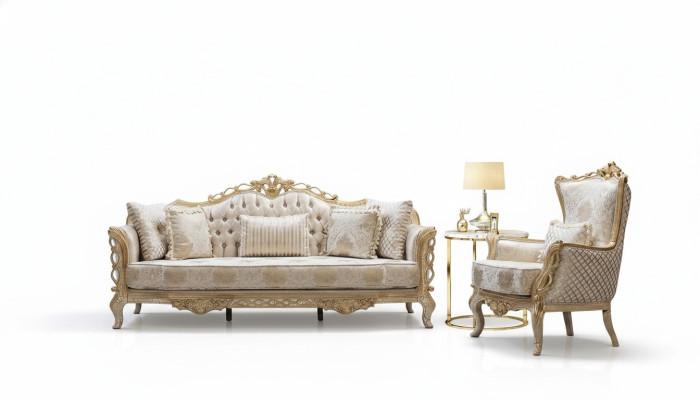 Sofa set 3+1 sofa armchair living room luxury sofa set textile new