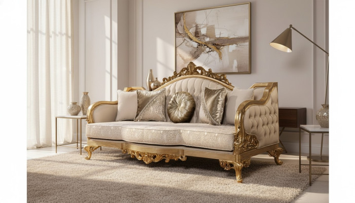Classic Designer Couch Club Furniture Sofas 3+1 Seater Sofa Set