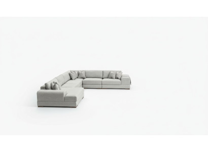 U-shaped sectional living room furniture modern designer fabric sofa textile