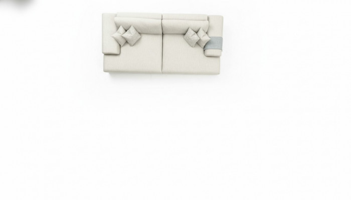 Sofa Couch 3-Seater Living Room Design Big Sofas Couches 260 cm Gray