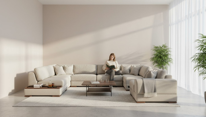 U-shaped sectional sofa living room luxury couches design sofa couch living landscape