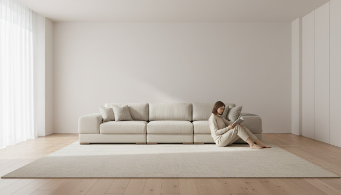 Cozy couch sofa big sofas couches soft seating furniture 350cm fabric
