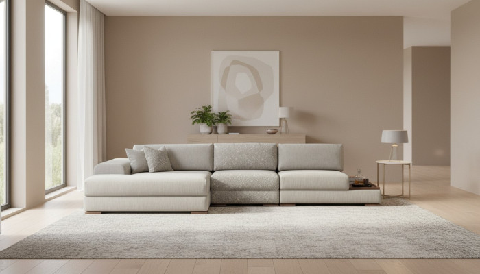 Sectional sofa couch L shape luxury living room modern design furniture fabric