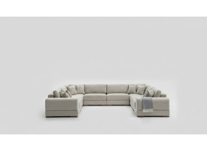 Sofa U Shape Modern Design Luxury Living Room Big Gray Corner Sofa New
