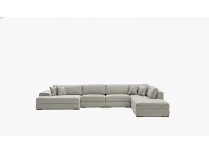 Sectional living room sofa fabric big sofa couch U-shape upholstered sofa 150x425x290