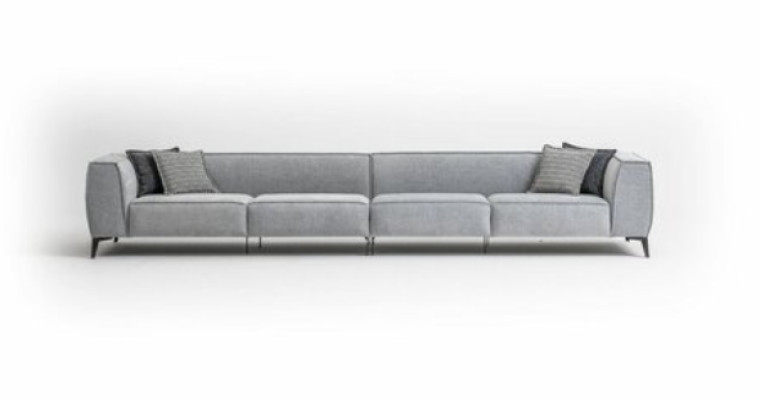 Sofa Couch Modern Living Room Sofas 6-Seater Furniture Fabric Sofa 420cm