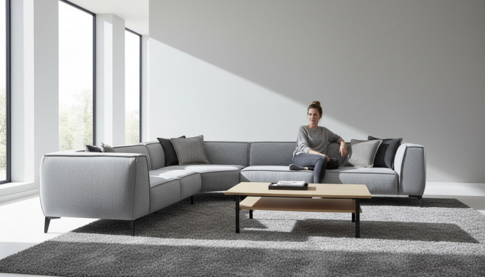 Sectional sofa upholstered sofa living room sofa couch L-shape modern design new