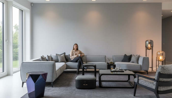 Sectional U-shaped living room upholstered sofas couch furniture style sofas couches