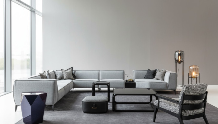 Sectional U-shaped living room upholstered sofas couch furniture style sofas couches