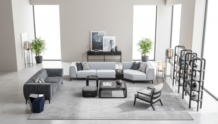 XXL sofa set couch textile big sofa 5+3+1 seater upholstery fabric couches