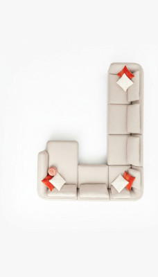 Sectional Sofa U Shape Upholstered Sofa Modern Luxury Living Room Sectional Sofa Living Landscape