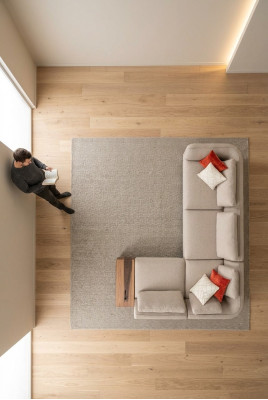 Sectional sofa couch L-shape modern design sofa living room furniture new