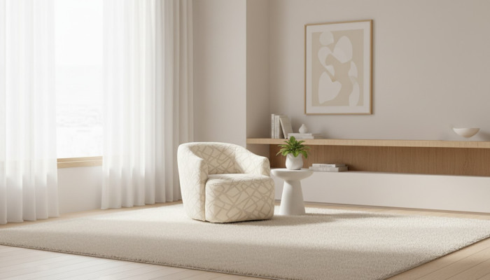 Padded cocktail chair in a pleasant color with a modern design