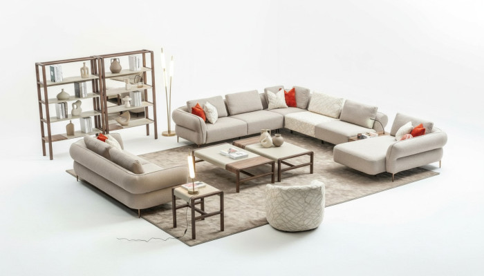 Sofa set 2+1 seater U-shaped sofa set living room ensemble luxury couches