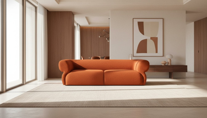 Modern Sofa 3-Seater Luxury Furniture Living Room 250cm Design Upholstered Sofa New
