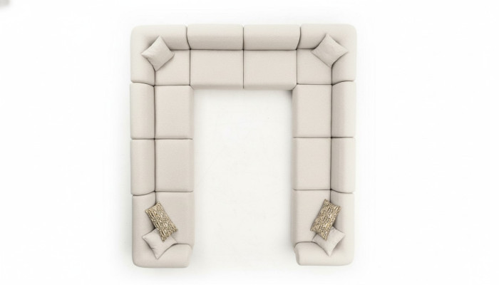 U-shaped sofa upholstered sofa living room corner sofa modern design living landscape