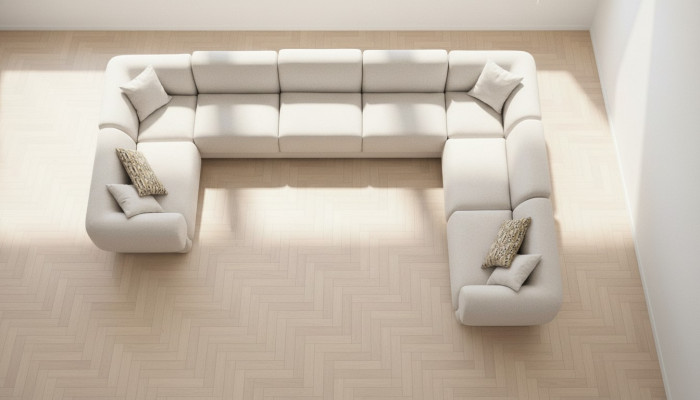 Sofa U-Shaped Living Room Luxury Living Landscape Design Upholstered Corner Sofa Furniture