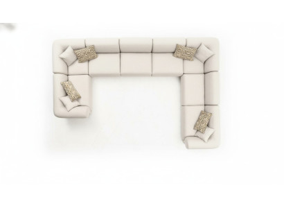 Sofa U-Shaped Living Room Luxury Living Landscape Design Upholstered Corner Sofa Furniture