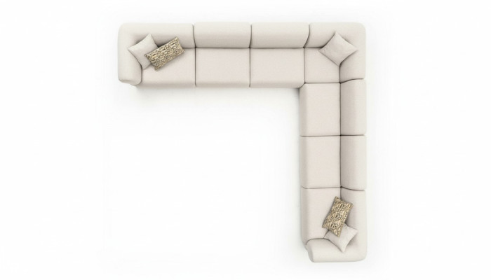 Sofa L-Shape Upholstered Couch Living Room Modern Furniture 405x405cm Sofas Corner Sofa