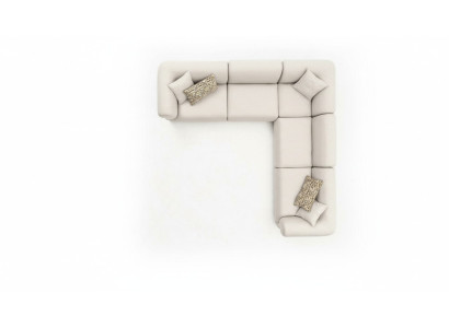 Beige sectional sofa living room sofa couch L-shape modern furniture textile