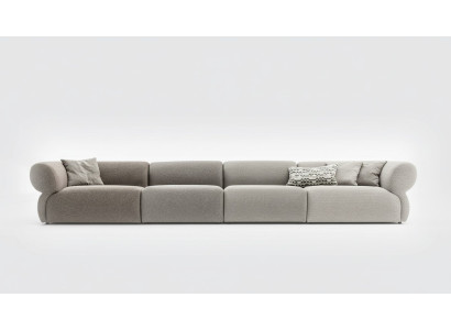 Italian furniture big sofa couch 6 seater Italian XXL couches sofas textile