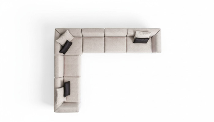 Sectional sofa U-shape upholstered sofa living room design designer seating landscape
