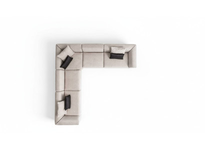 Taupe corner sofa, corner sofa set, compact sofa corner, textile furniture, seating corner, sofa.