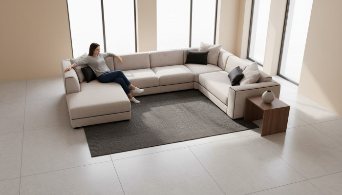Modern sectional sofa U-shape living room style sofa seating group seating group